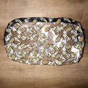 NWOT Clear Ice Cream Ipsy Makeup Bag